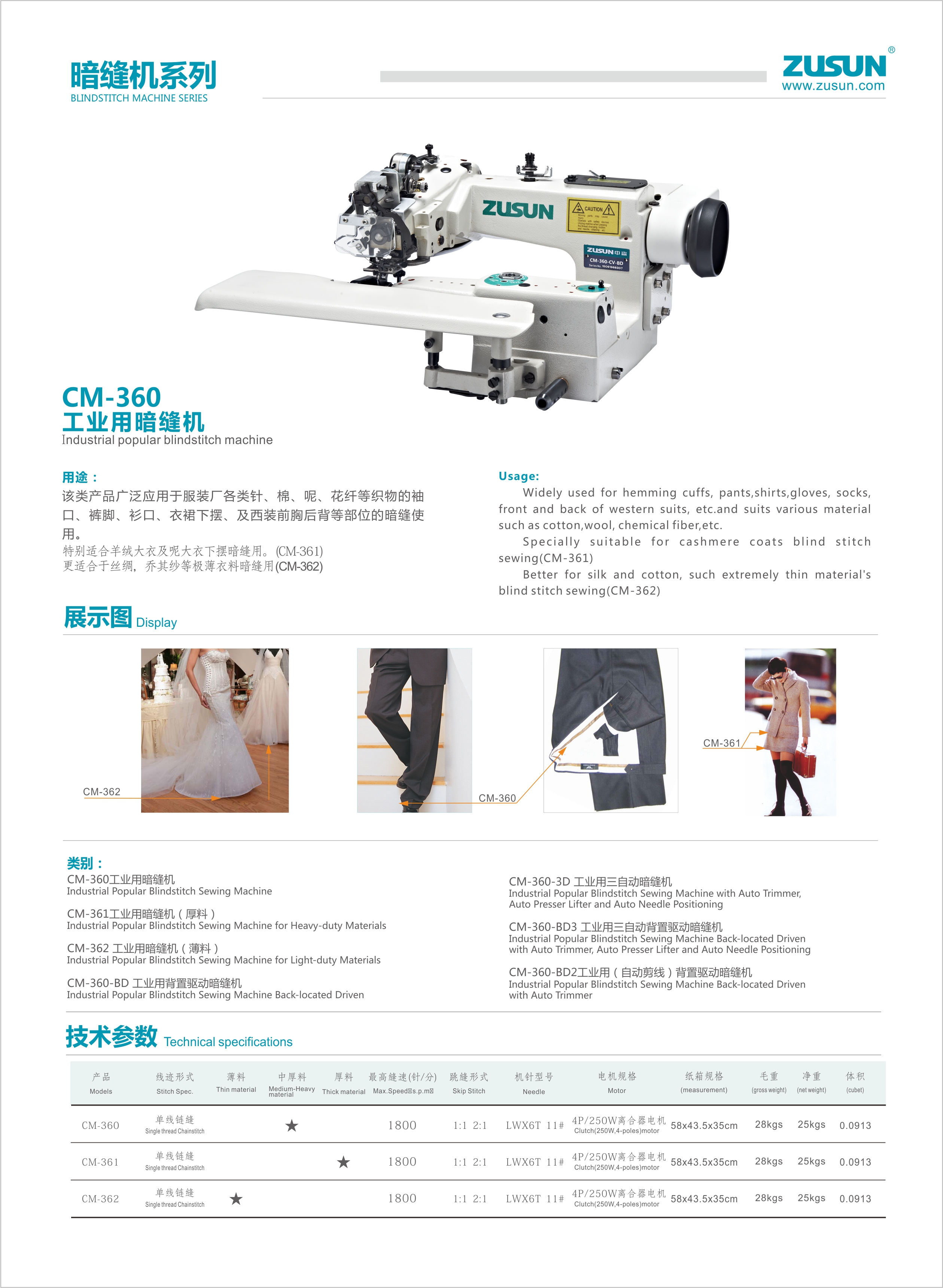 360 blind sewing machine 